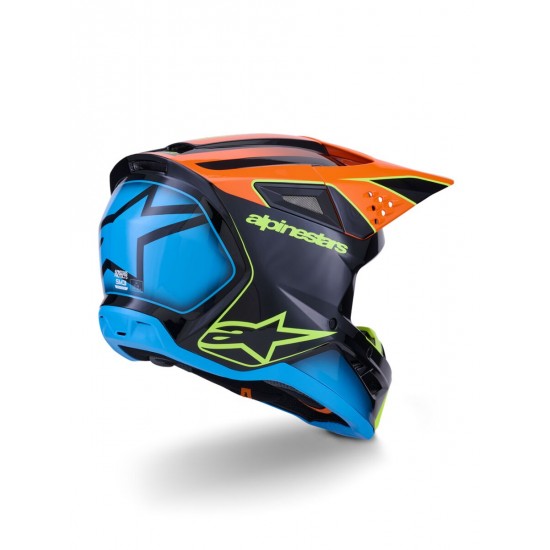 Capacete Alpinestars Sm3 Fray Black / Orange / Fluo Yellow