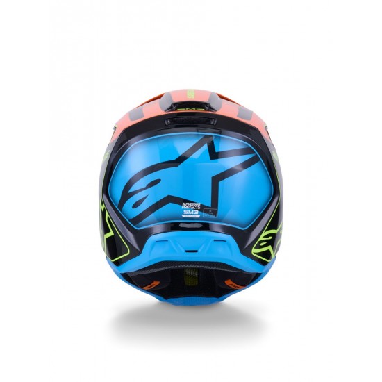 Capacete Alpinestars Sm3 Fray Black / Orange / Fluo Yellow