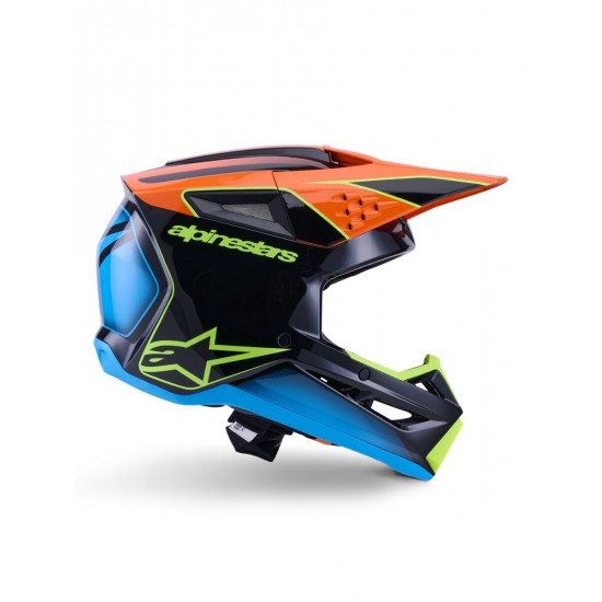 Capacete Alpinestars Sm3 Fray Black / Orange / Fluo Yellow