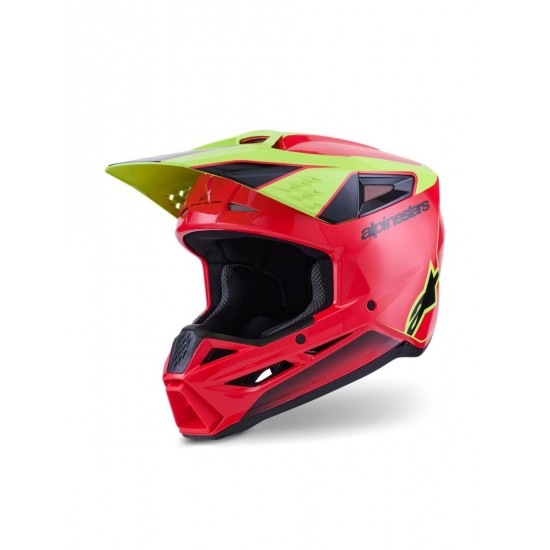 Capacete Alpinestars Sm3 Fray Red / Fluo Yellow / Black