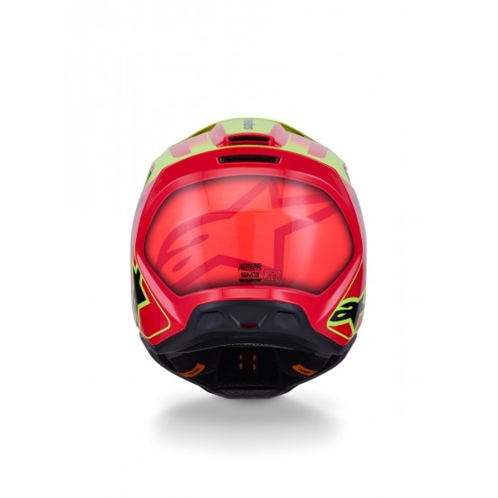 Capacete Alpinestars Sm3 Fray Red / Fluo Yellow / Black