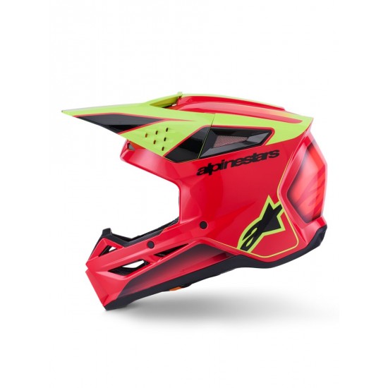 Capacete Alpinestars Sm3 Fray Red / Fluo Yellow / Black