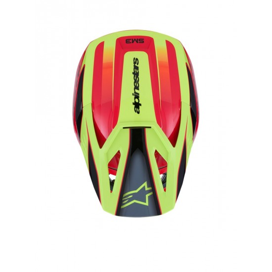 Capacete Alpinestars Sm3 Fray Red / Fluo Yellow / Black