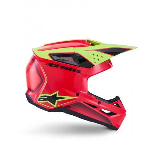 Capacete Alpinestars Sm3 Fray Red / Fluo Yellow / Black