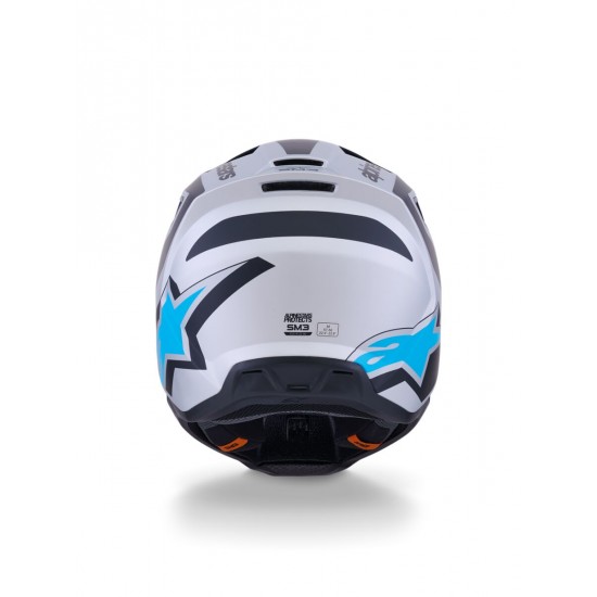 Capacete Alpinestars Sm3 Heat Black / Blue / Silver