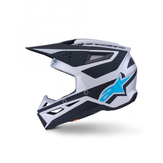 Capacete Alpinestars Sm3 Heat Black / Blue / Silver