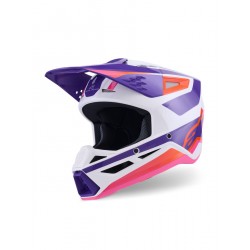 Capacete Alpinestars Sm3 Heat Pink / Purple / White