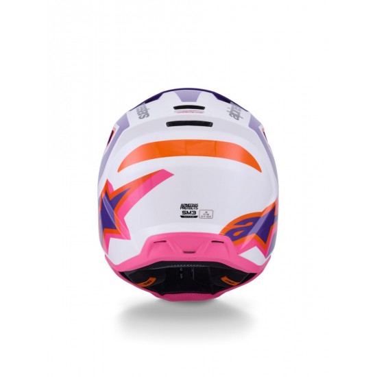 Capacete Alpinestars Sm3 Heat Pink / Purple / White