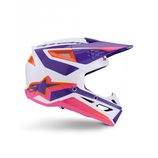 Capacete Alpinestars Sm3 Heat Pink / Purple / White