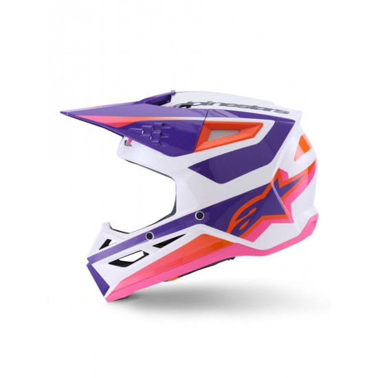 Capacete Alpinestars Sm3 Heat Pink / Purple / White