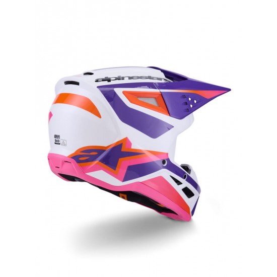 Capacete Alpinestars Sm3 Heat Pink / Purple / White