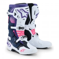 Botas Alpinestars Tech 10 White / Navy / Fluo Pink / Violet