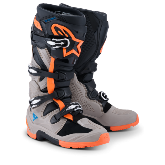 Botas Alpinestars Tech 7 Enduro Black / Fluo Orange / Gray Botas Alpinestars Tech 7 Enduro Black / Fluo Orange / Gray