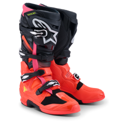 Botas Alpinestars Tech 7 Black / Red / Fluo Pink