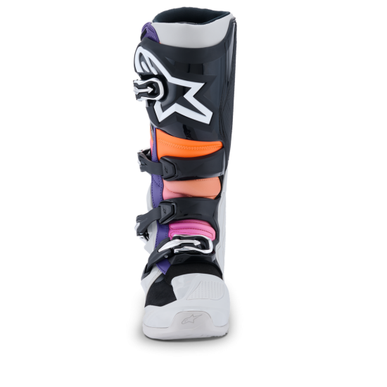Botas Alpinestars Tech 7 Black / Orange / Pink / Purple / Gray Botas Alpinestars Tech 7 Black / Orange / Pink / Purple / Gray