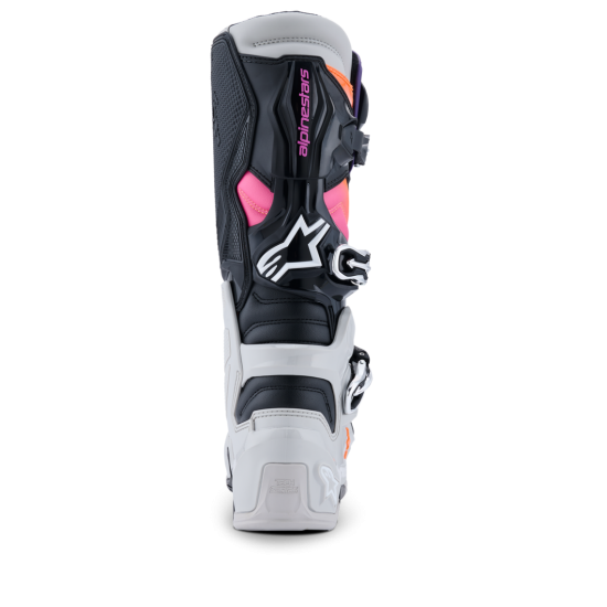 Botas Alpinestars Tech 7 Black / Orange / Pink / Purple / Gray Botas Alpinestars Tech 7 Black / Orange / Pink / Purple / Gray