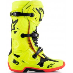 Botas Alpinestars Tech 10 Black / Yellow Fluo / Red Fluo