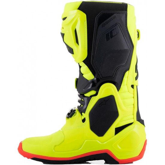 Botas Alpinestars Tech 10 Black / Yellow Fluo / Red Fluo