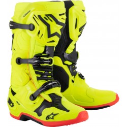 Botas Alpinestars Tech 10 Black / Yellow Fluo / Red Fluo