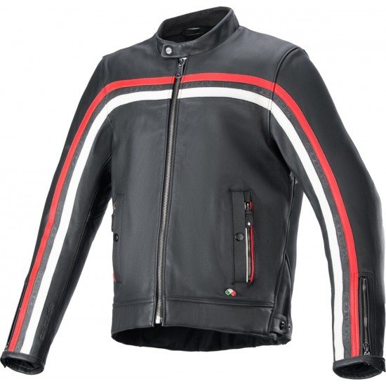 Casaco Alpinestars Dyno Pele Black / Ruby Red Casaco Alpinestars Dyno Pele Black / Ruby Red