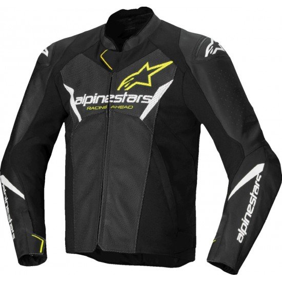 Casaco Alpinestars Faster V3 Airflow Pele Black / White / Fluo Yellow Casaco Alpinestars Faster V3 Airflow Pele Black / White / Fluo Yellow