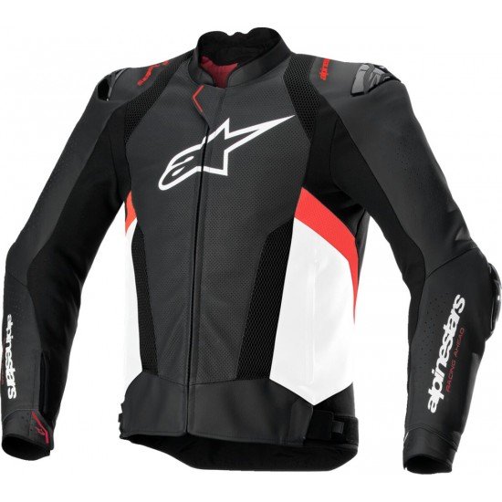 Casaco Alpinestars Missile V4 Airflow Pele Black / White / Fluo Red Casaco Alpinestars Missile V4 Airflow Pele Black / White / Fluo Red