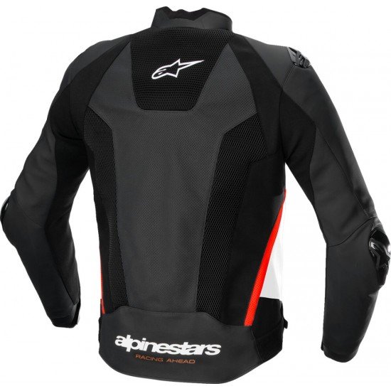 Casaco Alpinestars Missile V4 Airflow Pele Black / White / Fluo Red Casaco Alpinestars Missile V4 Airflow Pele Black / White / Fluo Red