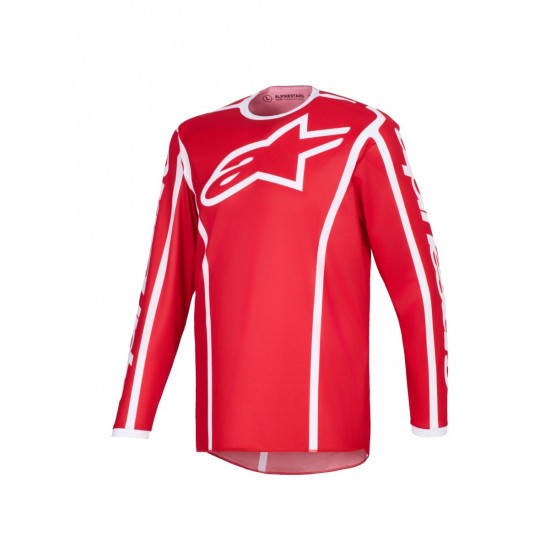 Camisola Alpinestars Fluid Apex Red / White Camisola Alpinestars Fluid Apex Red / White