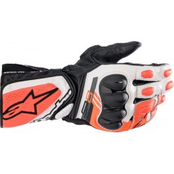 Luvas Alpinestars SP-8 V3 White / Fluo Red / Black