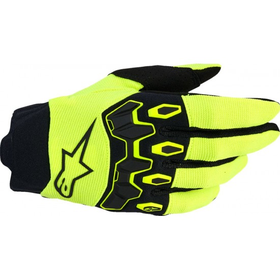 Luvas Alpinestars Full Bore V2 Yellow Fluo / Black