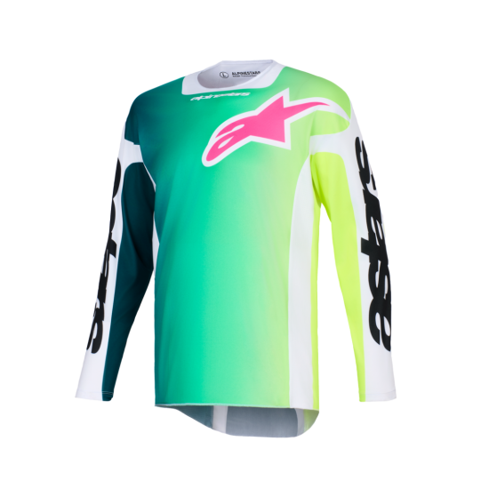 Camisola Alpinestars Racer Portl Black / Green / White
