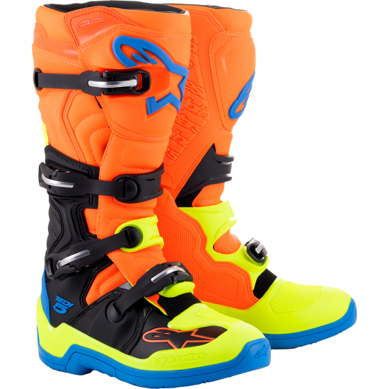 Botas Alpinestars Tech 5 Orange Fluo / Black / Yellow