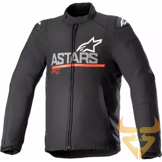 Casaco Alpinestars SMX WaterProof Black / Dark Gray / Bright Red