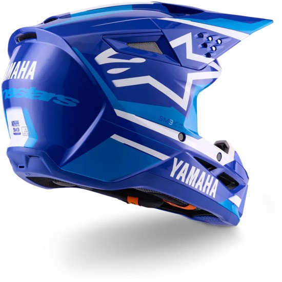 Capacete Criança Alpinestars SM3 Yamaha White / Blue