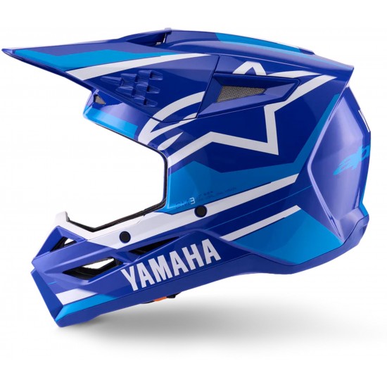 Capacete Criança Alpinestars SM3 Yamaha White / Blue