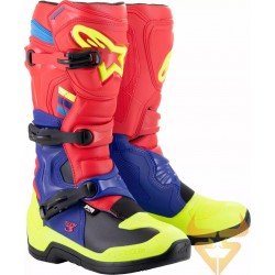 Botas Alpinestars Tech 3 Black / Blue / Red / Fluo Yellow