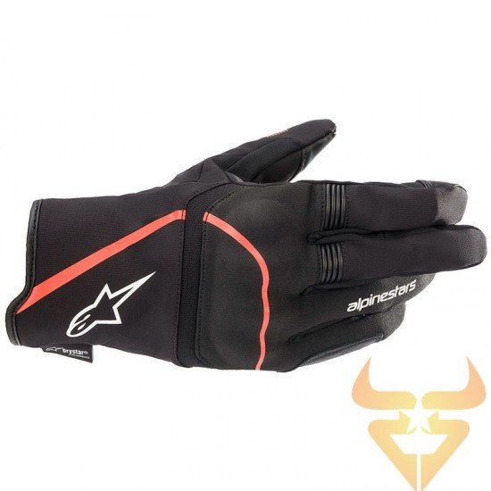 Luvas Alpinestars Syncro V2 Drystar Black / Fluo Red Luvas Alpinestars Syncro V2 Drystar Black / Fluo Red