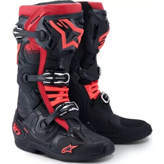 Botas Alpinestars Tech 10 Black / Red Botas Alpinestars Tech 10 Black / Red