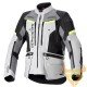 Casaco Alpinestars Bogota Pro Drystar Ice Gray / Dark Gray / Yellow Fluo