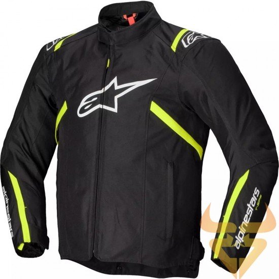 Casaco Alpinestars T-SPS V2 Waterproof Black / White / Yellow Fluo