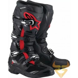 Botas Alpinestars Tech 7 Black / Red Fluo