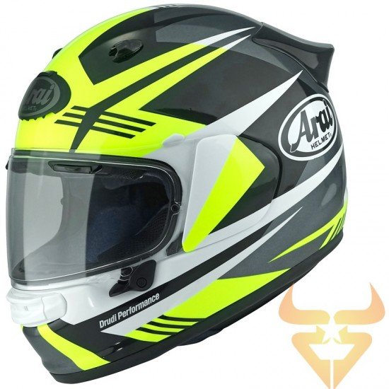 Capacete ARAI Quantic Abstract Mark Yellow Capacete ARAI Quantic Abstract Mark Yellow