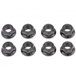 Kit 8 Porcas Jante Atv Pretas Aço