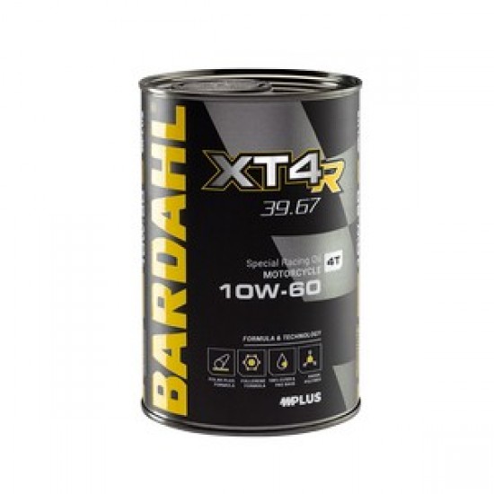Óleo Motor 4T 100% Sintético Bardahl XT4-R C60 Racing 10W60 1 L