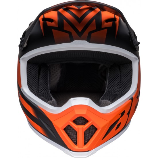 Capacete Bell Mx-9 Mips Disrupt Black Matte / Orange