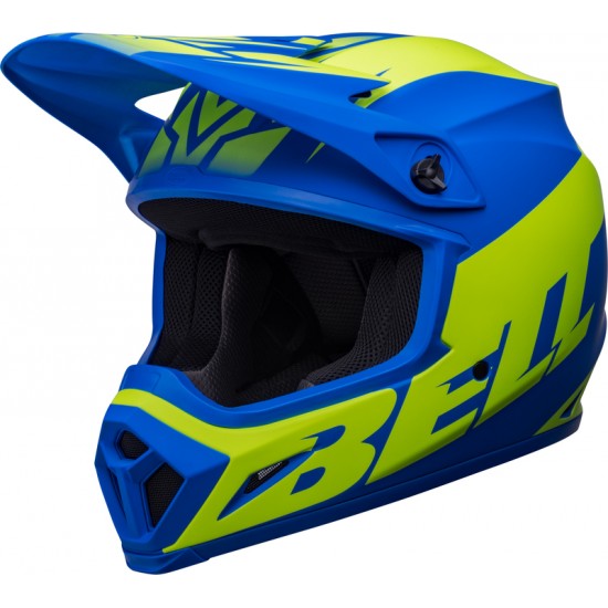 Capacete Bell Mx-9 Mips Disrupt Blue Matte / Fluo