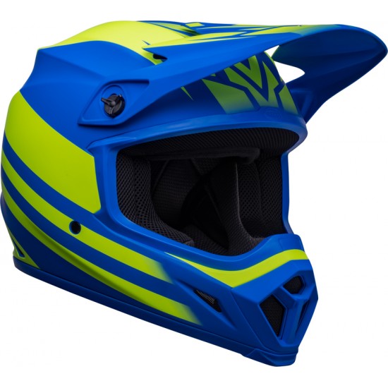 Capacete Bell Mx-9 Mips Disrupt Blue Matte / Fluo