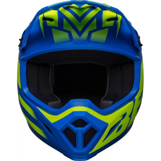 Capacete Bell Mx-9 Mips Disrupt Blue Matte / Fluo