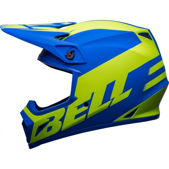 Capacete Bell Mx-9 Mips Disrupt Blue Matte / Fluo