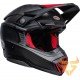 Capacete Bell Moto-10 Spherical Satin / Gloss Black / Red